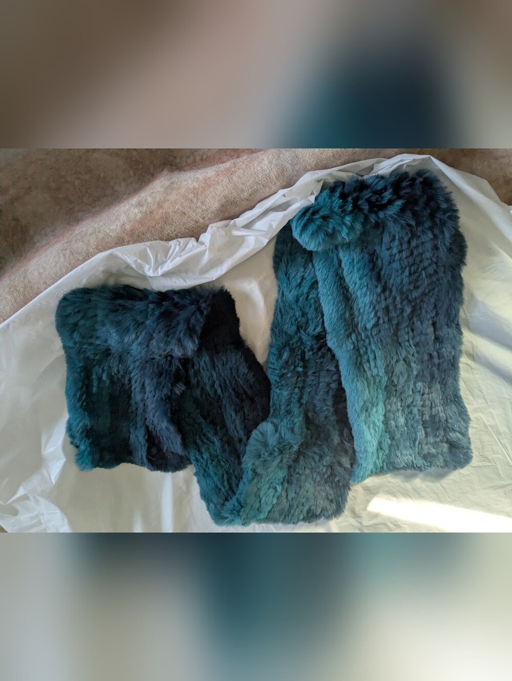 🔥Real Rabbit Fur Scarf - Picture 2 of 12